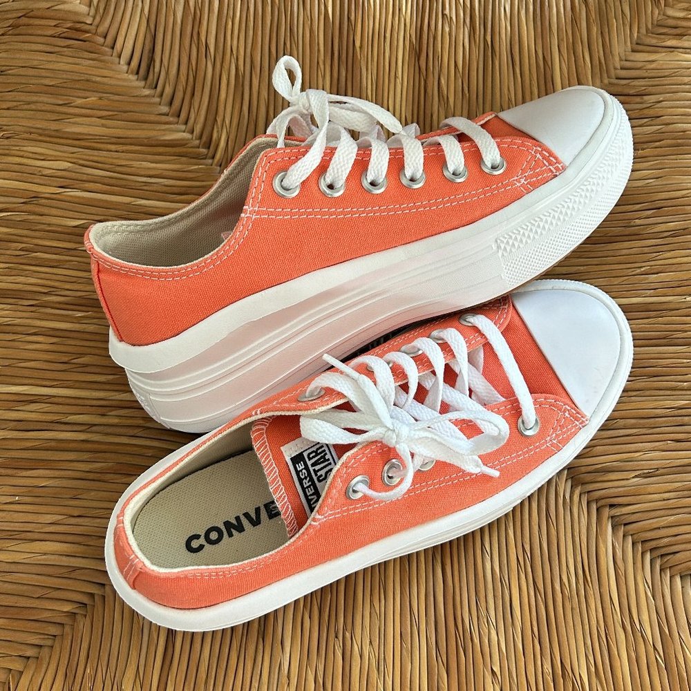 Chuck Taylor Converse All Star Move Platform Low Top Size 7